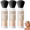 Generico Cipria fissante con protezione solare SPF 50 e pennello integrato;cipria minerale opacizzante con pennello morbido; formula delicata a lunga durata adatta a pelli sensibili adulti e bambini (3Pezzo)
