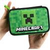 Astuccio Scuola 3 Zip Minecraft Pixel