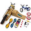 SHOWHEEL Set di rampe per skateboard, 17 pezzi, mini fingerboard