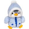 Huhaokejis Peluche Pinguino 25cm, Pinguino Peluche Giocattoli, Morbido Pinguin Peluch, Peluches per coccolare e giocare, Kawaii pinguini, Regalo di compleanno, Casa Decorazione (Blu)