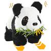 STAY GENT Camminare Panda Peluche Interattivo, Panda Giocattolo Elettronico Animali di Peluche che si Parla/Annuisce/Muove Orecchie, Live Pets Regali 1 2 3 4 5 6 anni Bambini Natale Compleanno