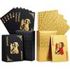 Bavooty Carte da Gioco in Plastica Impermeabili,Carte da Gioco Impermeabili 2 Mazzi,Plastic Waterproof Playing Cards,Texture Diamantata, Design Lussuoso per Blackjack,Giochi di Carte all'Aperto,Viaggi