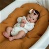 RXDOLL Bambole reborn realistiche da 45,7 cm, in silicone, corpo completo, in vinile, realistiche, neonate, in silicone, dall'aspetto reale, con occhi azzurri