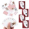Ouligay 4 mazzi Mini carte da gioco, mini carte da gioco, carte da gioco a doppia testa, carte da poker in miniatura, gioco di carte da viaggio per Texas Holdem Poker, Blackjack, Bridge