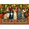 AveJoys Puzzle per adulti e bambini, 1000 pezzi, gatti di Natale, 70 x 50 cm, puzzle educativo, gioco sfida, puzzle per tavoli