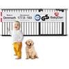 BabyDan Premier, Cancelletto per scale extra largo a pressione, 177,8-183 cm, Cancelletto per bambini, Metallo, Nero, Made in Denmark - (Cancelletto per animali/cane)