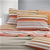 Gabel Completo Lenzuola Levanto Rigato Cotone | 58 Fili al cmq, Lenzuolo Superiore e Sottolenzuolo con Angoli, Federe Coordinate, Colori Brillanti