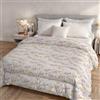 Italian Bed Linen, Trapunta Invernale Karma, No Stiro | Piumone Letto Matrimoniale 260x260 cm, Imbottitura 300 gr, Made in Italy, 100% Microfibra Stampata, Doubleface, Bouquet Rosa