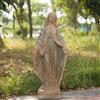 Flooreal Statua Da Giardino Vergine Maria All'Aperto H80 Cm Beata Santa Madonna Cattolica Madonna Grande Scultura Religiosa Cortile Esterno Prato Alto Preghera Santa Mamma Mariana In Resina