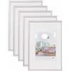 walther design New Lifestyle KV030S5, Cornice in Plastica, Confezione da 5 Pezzi, 20 x 30 cm, Argento