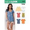 New Look Cartamodello 6891: Top da Donna, Taglia A, Carta, Bianco, A (10-12-14-16-18-20-22)