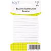 K3T Elastico in gomma, 5 mm x 5 m, colore bianco, art. n. 81055