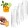 Magrimaxio 100 bicchierini, bicchieri shot in plastica trasparente,3cl/30ml | liquore da colpo, Multifunzione Bicchieri Plastica Dura, per Degustazioni, Compleanni, Feste