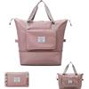 JUVEL Borsone da Viaggio Pieghevole - borsa sportiva con scomparto umido borsa bagaglio a mano per aereo borsa da viaggio impermeabile pieghevole borsa ospedaliera (Rosa)