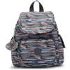 Kipling City Pack Mini Zaino, Zaino da Giorno Compatto Leggero con Tasche Multiple, Spallacci Regolabili & Zaino da Viaggio Quotidiano - Mineral Stripes