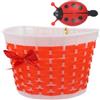 Operitacx Cestino a Riporre Lavorazione a Maglia e Fiocco e Comodo Mano in Plastica Fatto Oggetti Colore Rosso Colore Casuale Stile Bicicletta Scooter Stili Multipli