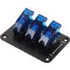 YARNOW Interruttore Levetta 12v a 3 Posizioni, Pannello Interruttori Levetta, Pa, LED, per Yacht e Auto da Corsa