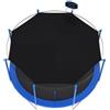 Bankeep Protezione solare per trampolino elastico, UPF 50+, tettuccio per trampolino da 6/8 aste, impermeabile, antivento, accessorio per tappeto elastico per bambini (8 aste, 3 m)