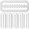 Kisangel 6 Fermagli per Cintura di Pesi da Sub per Cinture da 2 Pollici, Clip per Pesi da Sub in Acciaio Inossidabile 316 per Immersioni o Altri Sport Acquatici, Argento