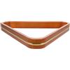 VILLCASE Triangolo da Biliardo in Legno di Arancione Leggero e Resistente all'Usura, Porta-Palle per Tavolo da Biliardo Design a Triangolo per Partite di Pool