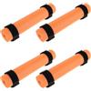 Kisangel 4 galleggianti per Canna da Pesca con Cinghie in - Galleggianti in Schiuma Arancione Brillante ad Alta visibilità per canne da Pesca - Tubi antiaffondamento per Kayak, Barche e Sport