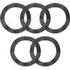 Healvian 5 Pezzi Rondella per Asse del Movimento Centrale Bici, Rondella Core Chainset, Acciaio Inossidabile Nero, Forma Ondulata, per Mountain Bike, Protezione Aggiuntiva, Facile