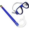 MAGICLULU Set Occhialini da Nuoto per Maschera Subacquea Anti-appannamento in Silicone e Tubo Blu, Resistente di Perdite per Piscine e Spiagge