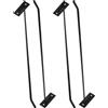 MUSISALY 4 Pezzi Porta Palloni da Muro, Porta Palline Yoga, Ferro Nero, Supporto Curvo a 1 Livello per Stability Ball e Exercise Ball, Garage e Fitness Studio, Salvaspazio