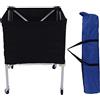 Kadimendium Carrello per Palline da Tennis con Ruote Carrello Pieghevole in Lega di Alluminio a 4 Ruote per Pallacanestro Calcio Pallavolo Pallina da Tennis 88,5 X 66,5 X 66, Cm