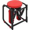 KinHall Stepper multifunzione con sedile Stepper per la casa, nero e rosso