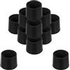 Yardwe Set 12 Pezzi Cappucci per Gambe Trampolino in Gomma Antiscivolo Nero per scrivanie e tavoli Uso Interno