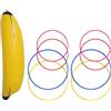 HEALSOPTHY Giocattolo Gonfiabile Banana per Lancio Anelli Plastico Colore Casuale | Foto Prop, Uso in Piscina, Design Realistico, Formato Singolo, per Supermercato Colore Casuale