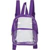 Warmhm Zaino Mini Trasparente in Pvc per Doppia Tracolla e Resistente alla Polvere per Sport All'aperto e Viaggi