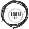 EXAOMBLE Set Cavo Freno Bici in Metallo e Plastica Guaina Nera, Funzionamento Fluido e Maggiore Potenza Frenante per Bici Pieghevoli Corsa