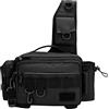 predolo Borsa da Pesca Zaino Tracolla Portacanne Borsone Tackle Organizer Nylon 600D Tasche Multiple Cintura Removibile Traspirante Adatta per, Nero