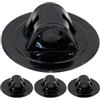 HEMOTON 4 Pezzi Supporto Motore per Kayak e Canoa in PVC Nero Design Versatile e Installazione Facile per Barche Gonfiabili e attività Acquatiche