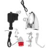 VALICLUD Luci per Bicicletta con Generatore Frizione Faretto Anteriore e Luce Posteriore LED Accessori Completi per Sicurezza Notturna su Mountain Bike e Bici Elettriche