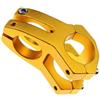 TEHAUX Bike Handlebar STEM, Fixed Bike Bar STEM in Lega di Alluminio, Pipa Manubrio Corta Oro, per Downhill Bike e Fixed Gear Bicycle, per DIY e Climbing