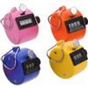 VANZACK 4 Pezzi Contatore Manuale Colorato Mini in Plastica Design Carino, Facile da Usare per Conteggio Persone in Ufficio e Scuola Primaria