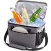 Relaxdays Borsa termica Relaxdays, litri, impermeabile, 2 manici + tracolla, colori | Spiaggia, campeggio e picnic, borsa da picnic