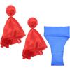 VALICLUD Set di Bandiere per Calcio Sacchetti di Tela in Poliestere Rosso e Blu, Accessori Visibili per Partita e Allenamento nel Campo da Calcio