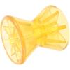 Healeved Accessori per Rimorchi per Barche Ruote di Traino per Yacht in PVC Giallo, Guida Precisa e Resistente al Carburante, per Barche e Kayak