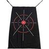Hellery Tappetino Allenamento Golf Bersaglio Tappeto Pratica Swing Pad Colpi Direzione Panno Mirino Concentrici in Poliestere Spesso con Fissaggio Angoli Adatto per Casa Balcone Area Pratica