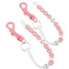 Kisangel Contatore di Punteggio da Golf Contatore a Perline da Golf Braccialetto in Plastica Rosa Portatile e Leggero e Competizioni