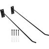 ORFOFE Porta Palloni da Muro in Ferro Nero per Yoga Ball e Calcio Installazione a Parete e Design Elegante per Ottimizzare lo Spazio in Spazi Sportivi e Palestre