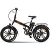 Youin Texas - Bicicletta elettrica pieghevole fuoristrada - motore 250 W - velocità 25 km/h - autonomia 45 km - freni a disco - batteria 36 V 10 Ah - ruote 20 Fat