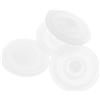OFFIGAM 4 Pezzi Tappo in Silicone Bianco per Borraccia Termica Grande capacità, Resistente alla Temperatura e Anti-Perdita, per Ufficio e Viaggi Lunghi