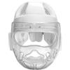 DSOUWEH Casco da combattimento dinamico, casco da karate, Bianco, S