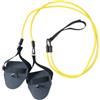 FytStycale Ausilio per Allenamento Nuoto Palette Mano Cinghia Resistenza Attrezzo Braccia Paddle Secco Portatile Leggero per, Giallo, Allenatore Di Nuoto Staccabile, 20 Libbre