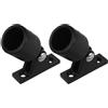 Kichvoe 2 Pezzi Tappo Terminale Occhio per Bimini Top, Accessorio Hardware Nautico in Nylon Plastica Nero, per Tubo 25mm, per Barca e Yacht, per Tenda Parasole e Canopy